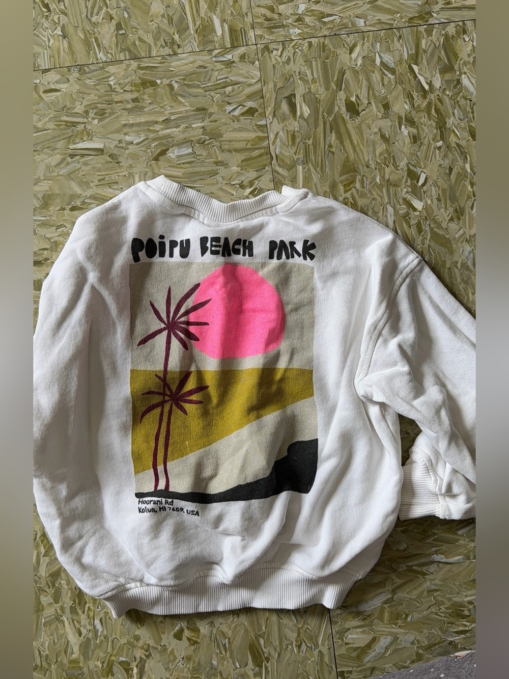 Zara Hawaii Sweater Top Sweatshirt Poipu Beach Park Hoorani Rd Kolua, HI Kids